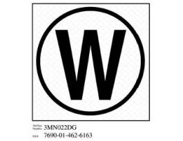 3M™ Diamond Grade™ Damage Control Sign 3MN022DG, "Cir William", 4 in x 4 in, 10/Package