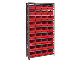 12IN X 36IN X 75IN 36 RED BINS 6IN BIN
