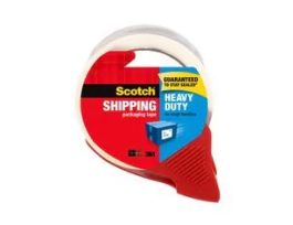 Scotch® Heavy Duty Shipping Packaging Tape 3850S-RD-6WC, 1.88 in x 38.2 yd (48 mm x 35 m), Refillable Dispenser