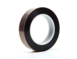 3M™ PTFE Film Tape 5491, Brown, 1 in x 36 yd, 6.7 mil, 9 rolls per case, Boxed