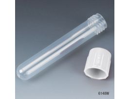 12 X 75MM TEST TUBE W/ WHITE SCREW CAP