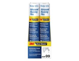3M™ Hand-Masker™ Advanced Masking Film, AMF99-8C, 99 in x 90 ft x .35 mil (2.51 m x 27.4 m x .00889 mm)