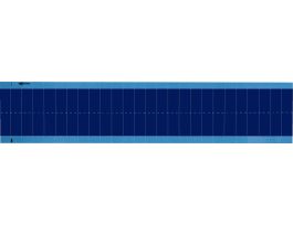 NEMA Wire Marker Repositionable Vinyl 0.75in H x 0.25in W Dark Blue PK/25 Crds