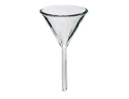 Brand 6180 funnel; 100 mm top dia, 190 mm L, case of 24