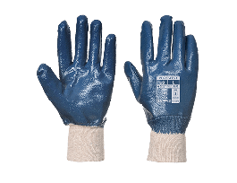 GLOVE KNITWRIST CE COTTON NAVY MEDIUM