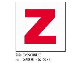3M™ Diamond Grade™ Damage Control Sign 3MN008DG, "Zebra", 3 in x 3 in, 10/Package