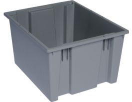 19.5INX15.5INX13IN STACK NEST TOTE GRAY