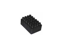 Heater Block, 12 Holes, holds 20 mm vials