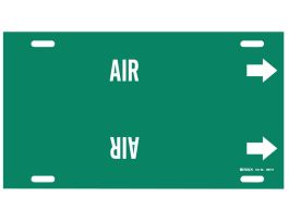 AIR Pipe Marker, 24" W, Fits Pipes 8" Dia. Thru 9.875" Dia.