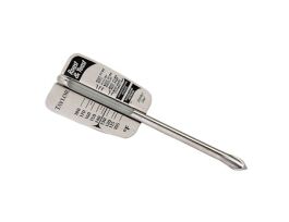 Roast / Yeast Glass Thermometer with Stainless Steel Sabre