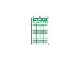 Tag, Scaffold Inspection, 5 7/8" X 3 1/8", PF-Cardstock