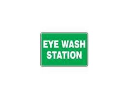 Safety Sign, Eye Wash Station, 7 X 10, Plastic