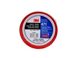 3M™ Vinyl Tape 471, Variable color, 1 in x 36 yd, 5.2 mil, 36 Roll/Case, Individually Wrapped Conveniently Packaged