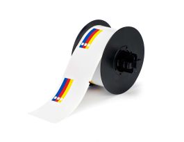 All Weather Permanent Adhesive Vinyl Labels Pre-printed Right-To-Know Color Bar for B30 Printers - 2.25" x 4"