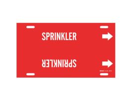SPRINKLER Pipe Marker, 24" W, Fits Pipes 8" Dia. Thru 9.875" Dia.