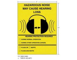 3M™ Diamond Grade™ Safety Sign 3MN214DG, "HAZRD…LOSS", 8 in x 10 in, 10/Package