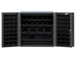 CABINET LOCKING W/BK BINS STL 36X24X36IN