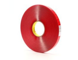 3M™ VHB™ Tape 4905, Clear, 3/4 in x 72 yd, 20 mil, Small Pack, 3 rolls per case
