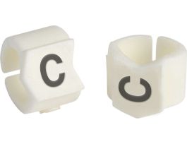 ClipSleeve Wire Markers Size 23 Nylon 8 AWG - 4 AWG, C Pack of 50 Pieces