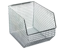BIN WIRE MESH 10-1/2IN X 8IN X 7IN