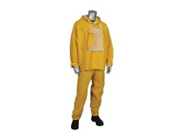 Hydroblast Rainsuit .35mm PVC/Poly, FR Treated, Hood, Shroud, Yellow
