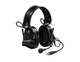 3M™ Peltor™ SwatTac V Headset MT20H682FB-47 SV, Foldable, Single Lead, Standard Dynamic Mic, NATO Wiring, Black, 10 ea/Case