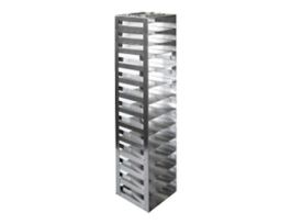 Vertical/Chest Freezer Rack with Spring Clips for Mini 2" Boxes, 13 box capacity