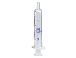 Disposable Luer Syringe, 2 mL; 100/pk