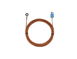 Type-T Bolt-On Probe 0.62" OD Mini-Connector, Grounded 25ft Strt Fiberglass Cable