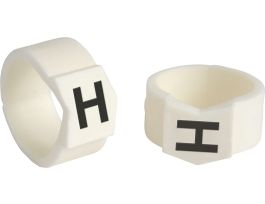 ClipSleeve Wire Markers Size 61 Nylon 0 AWG - 0 AWG, H Pack of 50 Pieces