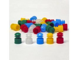 CAP 12MM PLUG RED PK1000