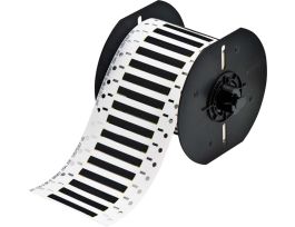 B33 Series PermaSleeve High Temp PVDF Wire Marking Sleeves, 0.125" Dia x 2" W, Roll of 1000, Black