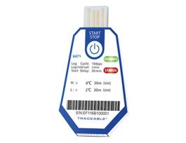 TraceableONE Single-Use USB Temperature Data Logger, 10 Day, 1 Minute Interval, 2 to 8C; 40/pk