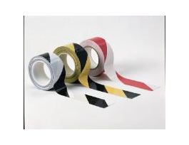 VWR TAPE SAFETY BLACK/WHITE 2IN CS