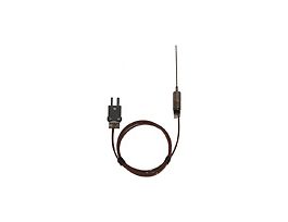 Type-J Needle Microprobe Mini-Connector, 0.75" L .020 Dia Grounded 5ft FEP Cable