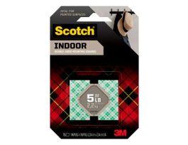 Scotch® Indoor Double-Sided Mounting Squares 111S-SQ-16, Variable Width x 1 in