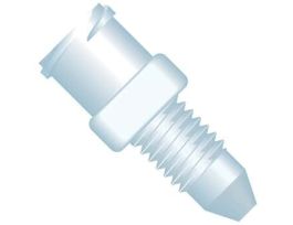 Threaded Luer Adapter, Natural ETFE, 0.050" Bore, Female Luer x Male 10-32 Coned; 1/EA