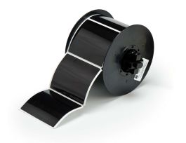 B30 Series Raised Profile Rectangular Labels 2.5 in H x 3 in W Black 125/RL