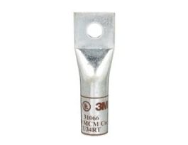 3M™ Scotchlok™ Copper One Hole Long Barrel Lug 31066, up to 35 kV, 500 kcmil, Brown, 10/Case