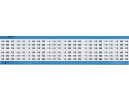 Numerical Wire Markers Repositionable Vinyl 0.75in H Legend: 119, 1250 Total