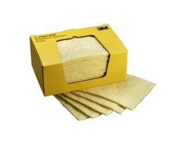3M™ Chemical Sorbent Pad C-PD914DD, High Capacity, 9 in x 14 in, 25 Pads/Box, 6 Box/Case