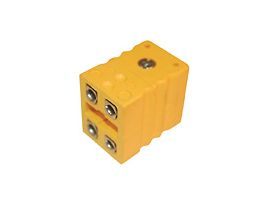 Dual Thermocouple Connector, Standard, Female, Type-K; 1/ea