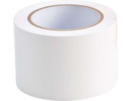 Marking Tape Roll - Abrasion Resistant Vinyl, Solid Color, White, 3"