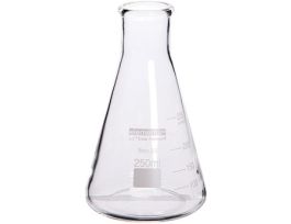 Erlenmeyer Flask, Glass, 250 mL, 12/pk