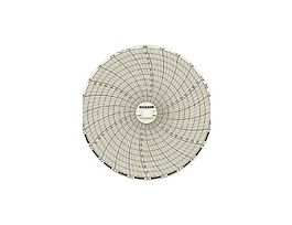 Chart Paper for 6" Circular Recorder; 24 hour, 0 to 100F/C