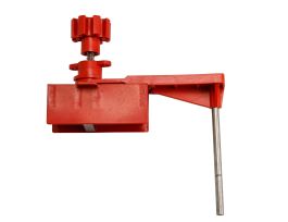 Universal Ball  Valve Lockout, Red Fits Maximum Handle Width 1.61 in