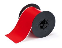 B30 Series Low-Halide Polyester Labels 4 in W x 100 ft L Red