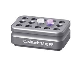 Cooling Block, 15 x 1.5 mL Conical-Bottom Micrcentrifuge Tubes; Gray
