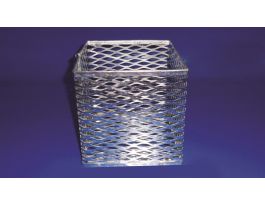 BASKET RECT TESTUBE VWR SS 6X6X6IN. PK