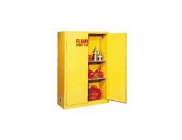 Flammable Storage Cabinet, Manual-Latching Door, 60 Gallon